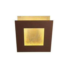 Dalia Rust Brown Wall Lights Mantra Flush Wall Lights